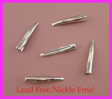 50PCS Silver Finish 4.0cm 1.5" single Prong Plain Metal Alligator Clip with small teeth at lead free,nickle free,wholesales 2024 - buy cheap