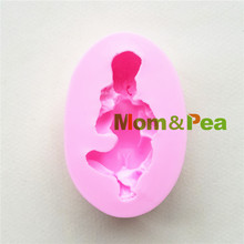 Mom&Pea 1116 Free Shipping Baby Silicone mold Cake Decoration Fondant Cake 3D Mold Food Grade 2024 - buy cheap