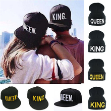 Boné king queen hip hop bordado, chapéu de beisebol para mulheres e homens chapéu de sol 2024 - compre barato