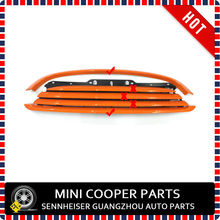 Brand New ABS Plastic Orange Color Cooper Model Up and Lower Front Grille Trims For mini cooper R56 R55 R57 R58 R59 (2Pcs/set) 2024 - buy cheap