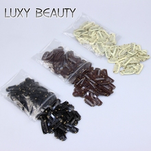 50pcs U 2.8cm Wig Clips Snap For Hair Extensions Wig Clips Hairpins Black Clips For Weft Weaving Hair Closure Clips Brown Blonde 2024 - buy cheap