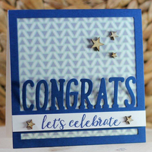 "Congrats" with Square Frame Metal Cutting Dies for DIY Scrapbooking Photo Album Embossing Cards Decor Crafts Stencil New 2019 2024 - buy cheap