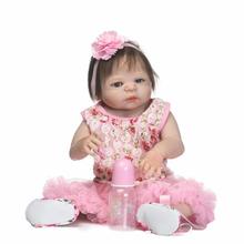 56cm arrivals baby doll gift toy soft vinyl silicone reborn dolls babies girls bath toys waterproof full body princess Christmas 2024 - buy cheap