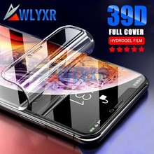39D полноразмерная мягкая прозрачная Гидрогелевая пленка для iPhone XR X XS MAX, Защита экрана для iPhone 6S 6 7 8 Plus, защитная пленка, чехол 2024 - купить недорого