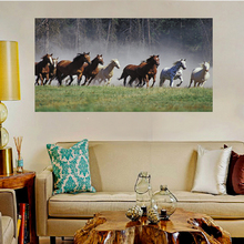 Printed Animal Paintings Hang Painting Eight Horse Oil Painting On Canvas Print Pictures For Living Room Decor Prints Craft 2024 - buy cheap