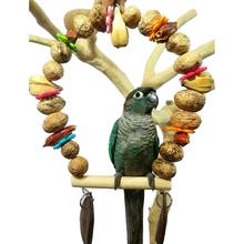 Игрушка-качели для птиц, жевательные гайки, игрушки, попугай, деревянный окунь, птичья клетка, подвесные подарки, игрушки для мелкого ара, африканские грейи, какакаду 2024 - купить недорого