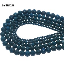 Natural Stone Beads Blue Phoenix Jades Round Loose Beads For Jewelry Making DIY Bracelet Necklace Pick Size 4 6 8 10 12 MM 2024 - buy cheap