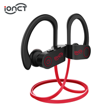 IONCT 5,0 Bluetooth наушники IPX7 Водонепроницаемая гарнитура беспроводные наушники спортивные бас наушники с микрофоном для iPhone xiaomi Huawei 2024 - купить недорого