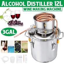 3GAL/12L Distiller Moonshine Alcohol Distiller Stainless Copper DIY Home Water Wine Essential Oil Brewing Kit 2024 - купить недорого