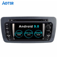 Aotsr-sistema multimídia automotivo, android 9.0, com gps, dvd, 2 din, para seat ibiza 2002-2013 2024 - compre barato