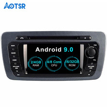 Aotsr Android 9,0 GPS навигация автомобильный DVD плеер для SEAT IBIZA 2009-2013 мультимедиа 2 din радио рекордер навигация 2024 - купить недорого