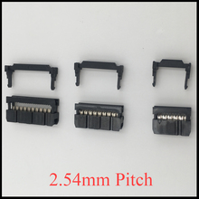 FC 40P 50P 64P 40 50 64 Pins 2.54mm Pitch Double Row Space ISP IDC JTAG Connector Flat Line Cable Female Header Horn Socket Box 2024 - buy cheap