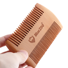 1PC Wooden Double Side Beard Comb Anti Static Pocket Comb With Fine Coarse Teeth Hair Mustaches Brush Men Hair Styling Tools 2024 - buy cheap