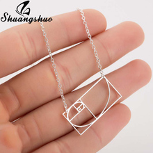 Shuangshuo Geometric Irrational Necklace For Women Pendants Necklaces Chain Choker Stainless Steel Long Collier Femme 2024 - buy cheap