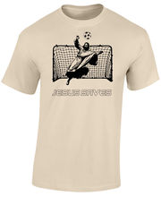 Jesus Saves Funny Football Goalkeeper Gloves 2019 Designs Mens Tops Summer Fashion Cool Fitness T-Shirts 2024 - buy cheap