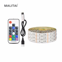 USB LED Strip RGB 5050 Waterproof 5V Christmas light String lamp Tape For TV LED Backlight 1m 2m 3m 4m 5m with Controller Kit 2024 - buy cheap