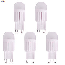 Creamic-luces LED G9 bombilla LED para lámpara G9 1,5 V 100LM COB, 5 uds., 220 W, regulable, G9 220V, bipin, Blanco cálido, 110V-220V 2024 - compra barato