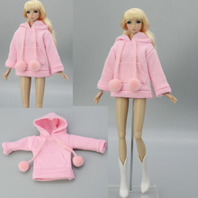 2019 novo inverno wear rosa casaco roupa para 1/6 bjd xinyi fr st blythe barbie boneca presente roupas 2024 - compre barato