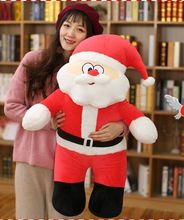 Juguete de peluche creativo adorable caricatura de Santa Claus, grandes 80 cm ojos redondos padre Navidad suave muñeca abrazo almohada, regalo de Navidad h0297 2024 - compra barato