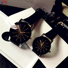 Relógio digital feminino quartzo, relógio de pulso pulseira de couro 2024 - compre barato
