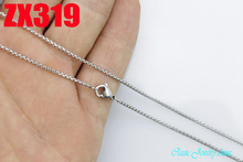 14"-38" 1.5mm round box chain stainless steel necklace fashion Sweater chain 20pcs ZX319 2024 - buy cheap