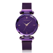 Magnet Watch Starry Sky Women's Watches Luxury Brand Cagarny Quartz Watch Women Ladies Crystal Wristatch Purple Montre Femme 2024 - buy cheap