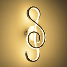 Musical Symbols 22W LED Modern Wall Lamp Wall Sconce Bedroom Bedside Lamp Fixture Lighting Decor AC85-265V 2024 - buy cheap