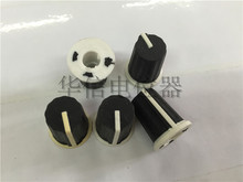 50pcs Black Half axle potentiometer Rubber knob / indicator 90 degree / mixer / appliance / instrument adjustment knob /16*19mm 2024 - buy cheap