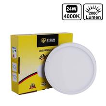 T-SUN Thin 24W 3000K 4000K 6000K Round Square Aluminum Surface Mounted LED Downlight Ceiling down lamp Panel Light AC85-265V 2024 - buy cheap