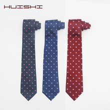 Corbatas de estilo europeo para caballero, corbata de poliéster de lunares informal a la moda, corbata delgada de 8 cm para hombre 2024 - compra barato
