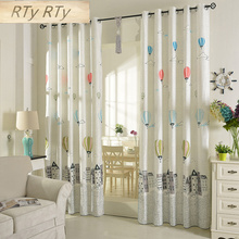 White balloon curtains kids blackout curtains Cloth Sheer Tulle Home Decor Curtains for Living Room Bedroom curtains WP403B 2024 - buy cheap