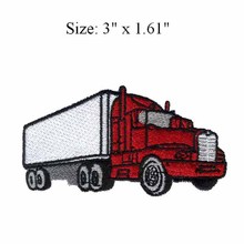 Вышитая нашивка для грузовика, 3 дюйма, широкая/родная нашивка/красная и белая/нашивка apпике 2024 - купить недорого