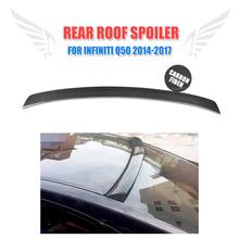 Carbon Fiber Rear Roof Spoiler Wing Back Window Spoiler for Infiniti Q50 2014-2017 Car Styling 2024 - buy cheap