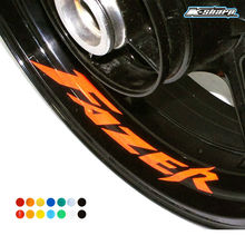 8 X custon inner rim decals wheel reflective sign Stickers stripes Fit YAMAHA FAZER 2024 - buy cheap