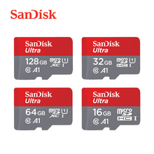 SanDisk-tarjeta de memoria Ultra para teléfono inteligente Android, microSD de 32GB, 16GB, 128GB, 64GB, microSDXC, Clase 10, A1, UHS-I, TF 2024 - compra barato