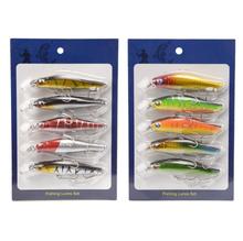 5 Pcs Mix Colors Fishing Lure Size 9 Cm Minnow Sinker Squid Hook Jigs Octopus Cuttlefish Shrimp Baits 3D Eyes Lures L81 2024 - buy cheap