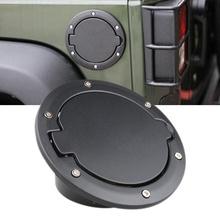 Black ABS Fuel Door Gas Tank Cover Fuel Tank Cap Car Styling Accessories Fit For Jeep Wrangler JK 07-16 2/4 Doors 2007-2017 year 2024 - buy cheap