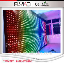 3x6m  Guangzhou RGB full color fabric led backdrop video display 2024 - buy cheap