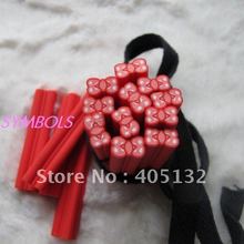 N-11 Red Bow 50 pçs/lote 1 cm * 5 cm Grande de Barro Cane Fantasia Nail Art Big Polymer Clay Cane grande Cana 2024 - compre barato