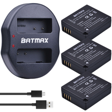 Baterias dmw ble 9 + carregador duplo com cabo usb, 4 unidades para panasonic dmc gf6 gx7 gf3 gf5 gabinete lx100 gx80 gx85 2024 - compre barato