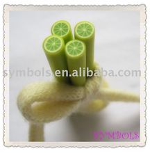 a-17 Free Shipping 100pcs 5mm Lemon Shape Fruit Cane Fancy Nail Art Polymer Clay Cane 2024 - buy cheap