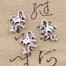 20pcs Charms Dragon 21x14mm Antique Bronze Silver Color Plated Pendants Making DIY Handmade Tibetan Bronze Silver Color Jewelry 2024 - buy cheap