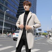 Plain Color Plus Size Korean Style Men Wool Topcoat 5XL 4XL Autumn Winter Mens Cloths Fashion Long Sleeve Blend Peacoat XXXXXL 2024 - buy cheap