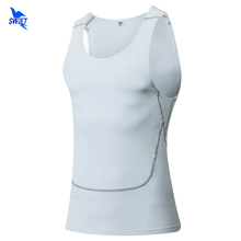 Camisas de compresión sin mangas para correr para hombre, camisetas sin mangas elásticas, chaleco de piel transpirable, ropa deportiva de secado rápido para gimnasio, 2020 2024 - compra barato