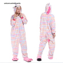 Kigurumi Onesies Cosplay men women Colorful unicorns pajamas Halloween costumes costumes dance Party hoodies costumes carnival 2024 - buy cheap