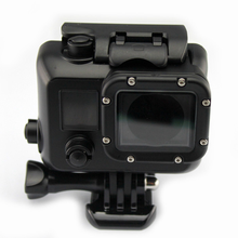 Estojo protetor para gopro hero 3 3 + 4, revestimento impermeável preto de cristal para mergulho de 45m 2024 - compre barato