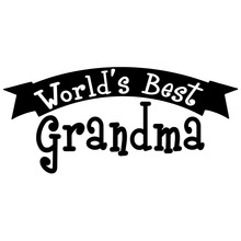 17X7.7CM WORLDS BEST GRANDMA Vinyl Graphic Decal Car Sticker Car-styling S8-0669 2024 - buy cheap