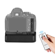 Вертикальный держатель батарейного отсека для камеры Nikon D5100 D5200 DSLR EN-EL 14 Питание от батарейки с ИК-пультом дистанционного управления 2024 - купить недорого