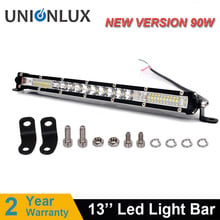 Super Slim 10D 13" Led Work Light 12V 90W Led Bar Combo Spot Flood for Jeep ATV Boat Trucks Tractor Driving Light Bar White 2024 - buy cheap