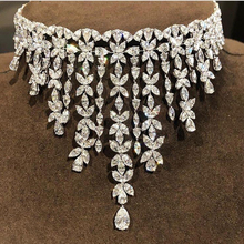 Be 8 Luxury Micro Cubic Zircoina Paved Brilliant Accessaries for Wedding Party , The Big Brand CZ Choker Design Bijoux S389 2024 - buy cheap
